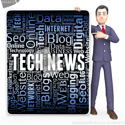 Image of Tech News Indicates Newspaper Newsletter And Newspapers