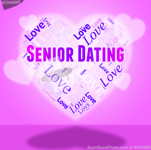 Image of Senior Dating Represents Retired Sweethearts And Dates