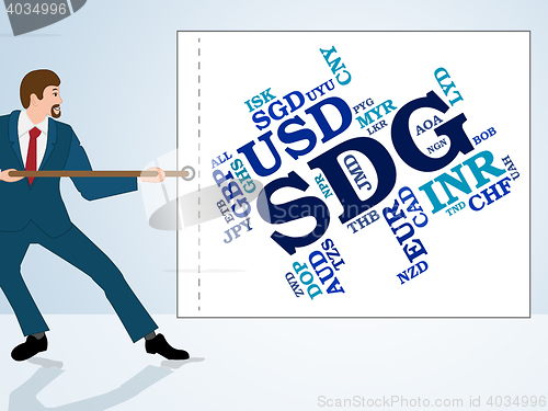 Image of Sdg Currency Indicates Sudan Pound And Foreign