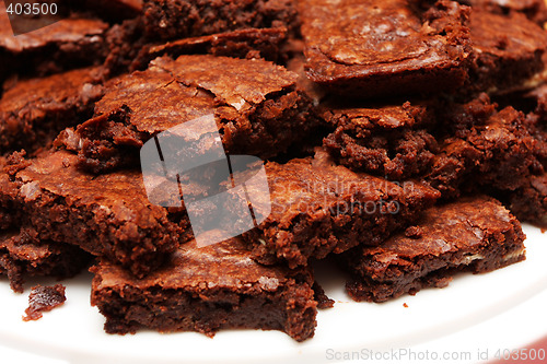 Image of plate of brownies