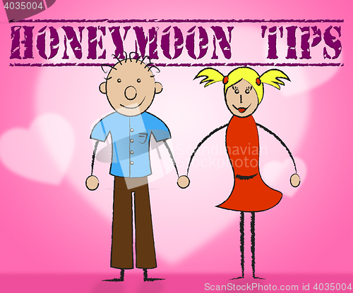 Image of Honeymoon Tips Means Hints Romance And Suggestion