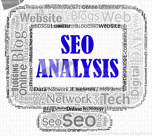 Image of Seo Analysis Shows Search Engines And Analytic