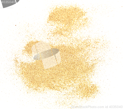 Image of sand on white
