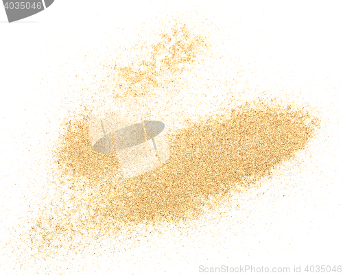 Image of sand on white