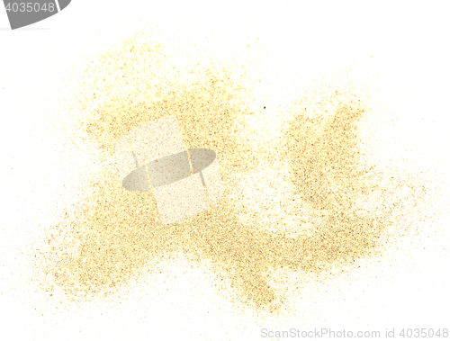 Image of sand on white
