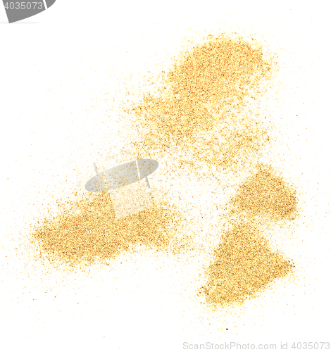 Image of sand on white