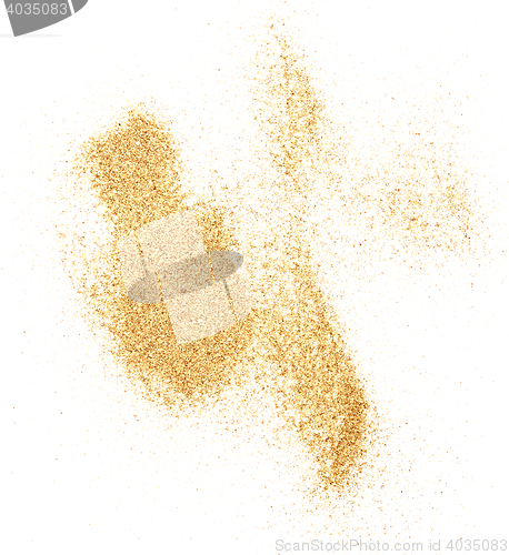 Image of sand on white