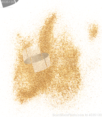 Image of sand on white