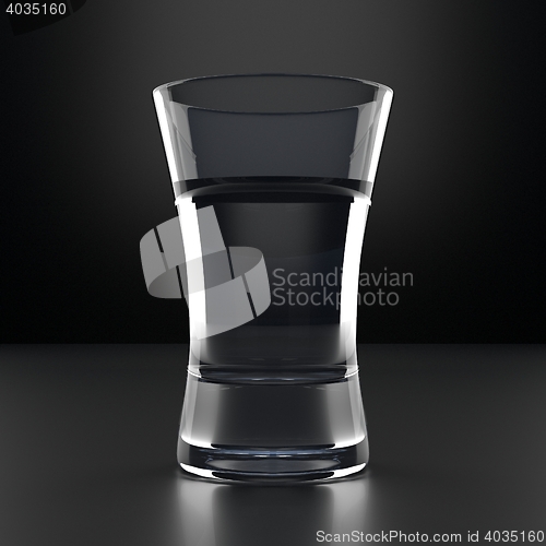 Image of Vodka Glass on black