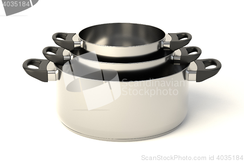 Image of Stainless steel pots