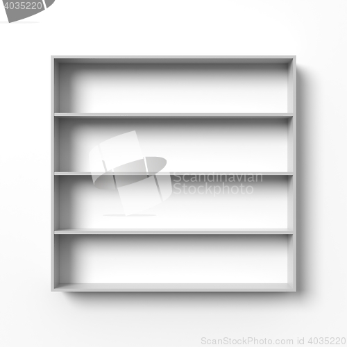Image of Blank shelves