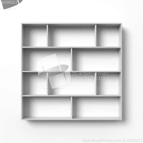 Image of Blank shelves