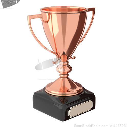 Image of Rose gold bronze trophy