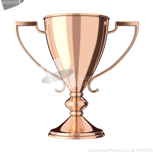 Image of Rose gold bronze trophy