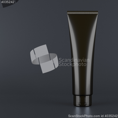 Image of Black tube mock up