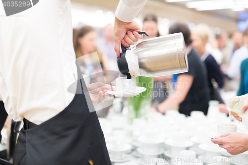 Image of Coffee break at conference meeting.