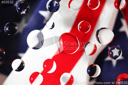 Image of water and flag