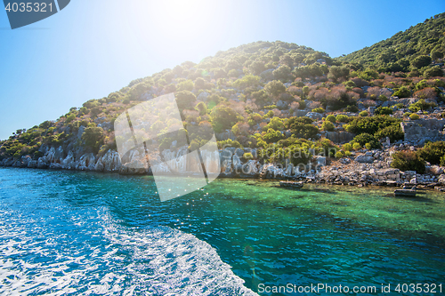 Image of ancient city on the Kekova