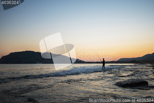 Image of Alanya in the evening