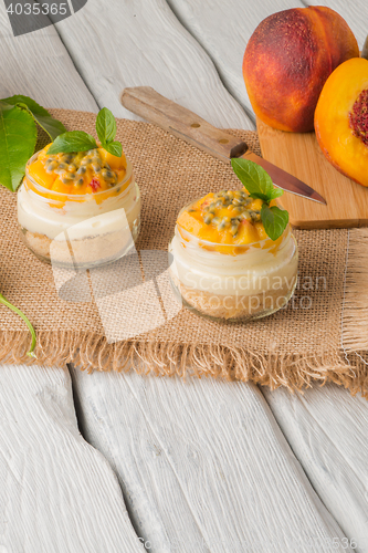 Image of Desert with yogurt and passion fruit