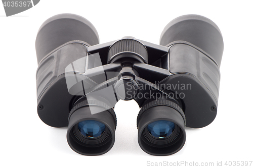 Image of Black binoculars isolated