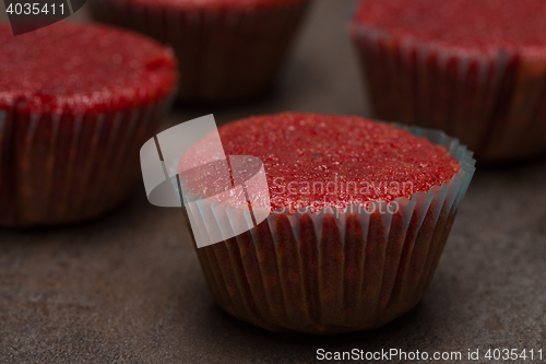 Image of Home baked red beetroot muffins