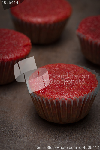 Image of Home baked red beetroot muffins