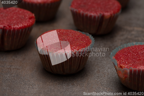 Image of Home baked red beetroot muffins