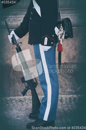 Image of Danish Royal Life Guard in Copenhagen, Denmark