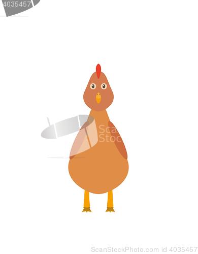 Image of Funny chicken (hen) character
