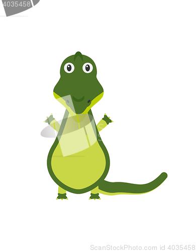 Image of Funny crocodile character