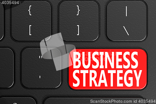 Image of Business Strategy on black keyboard