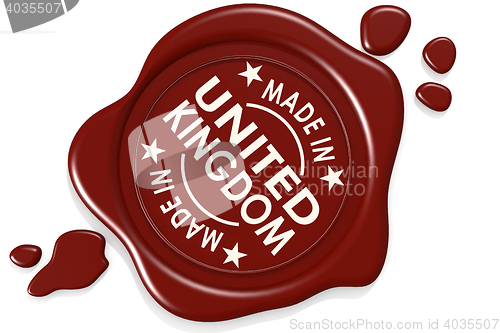 Image of Label seal of Made in United Kingdom