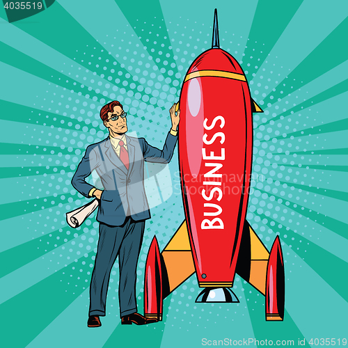 Image of Business start up rocket