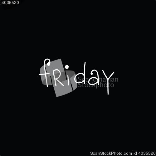 Image of Black Friday inscription