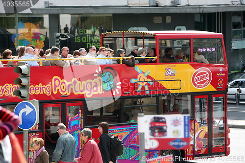 Image of EUROPE PORTUGAL LISBON TRANSPORT TOURIST BUS