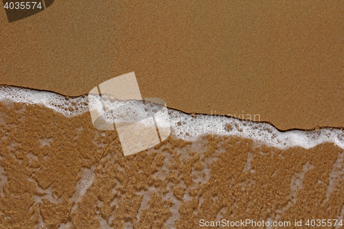 Image of Sand beach and wave