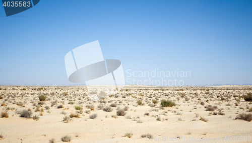 Image of Rocky Sahara desert in middle Tunisia