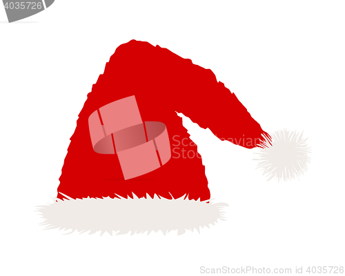 Image of Santa Claus hat isolated on white