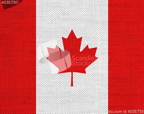 Image of Flag on old linen