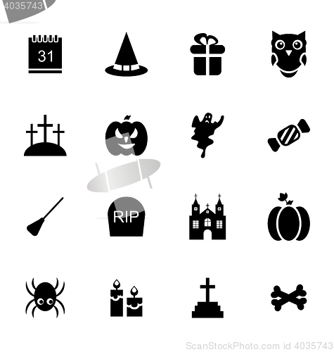 Image of Halloween Traditional Icons Isolated