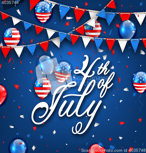 Image of American Celebration Background for Independence Day 4th July