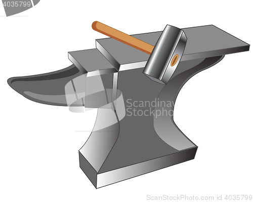 Image of Anvil and hammer