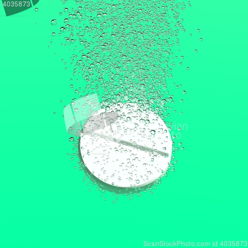 Image of Effervescent tablet dissolbving