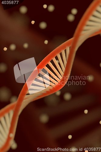Image of DNA chain macroshot. 