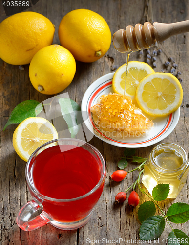 Image of Rosehip tea with lemon 