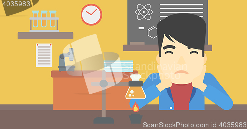 Image of Student working at laboratory class.