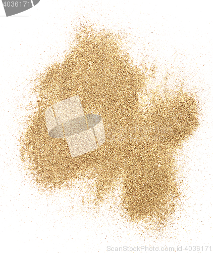 Image of sand on white