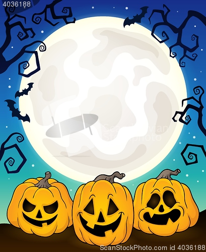 Image of Halloween pumpkins theme image 8