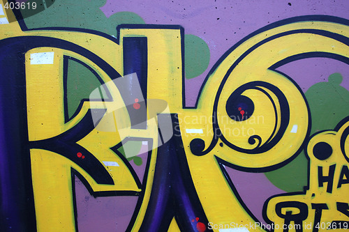 Image of grafitti letters